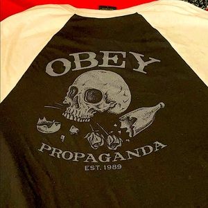 OBEY propaganda baseball Tshirt